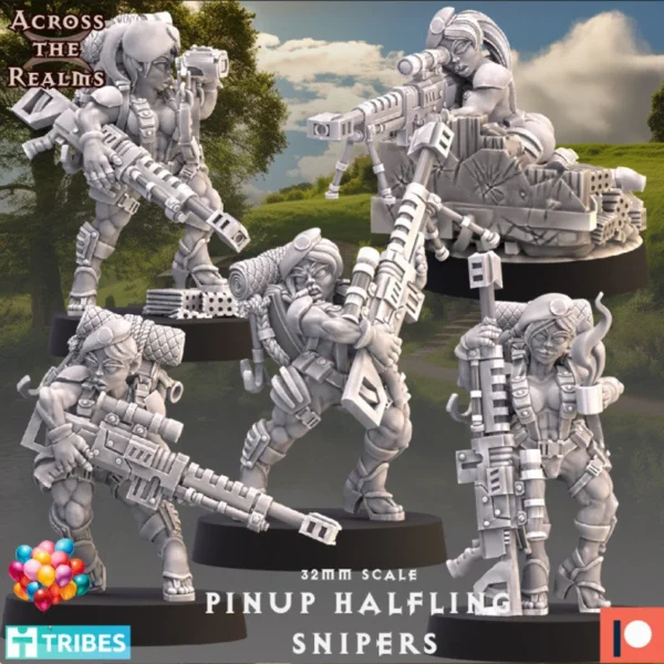 Pinup Halfling Snipers - A través de los reinos - Imagen 2