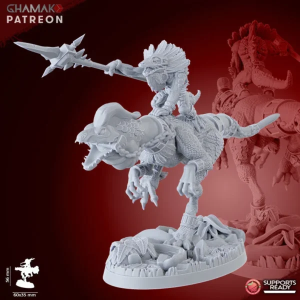 Parasaurs Lancers, by Ghamak compatible con wargames. - Imagen 2
