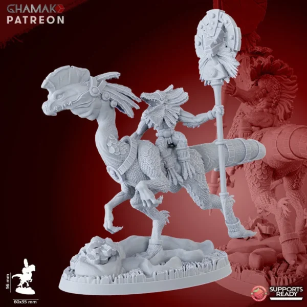 Parasaurs Lancers, by Ghamak compatible con wargames. - Imagen 3