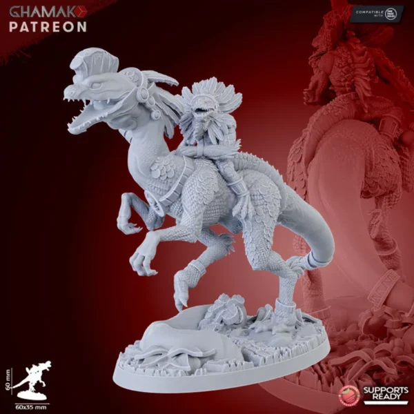 Parasauro Warlocks, by Ghamak compatible con wargames. - Imagen 3
