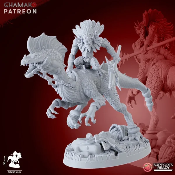 Parasaurs Lancers, by Ghamak compatible con wargames. - Imagen 4