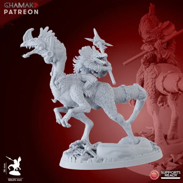 Parasaurs Lancers, by Ghamak compatible con wargames. - Imagen 5