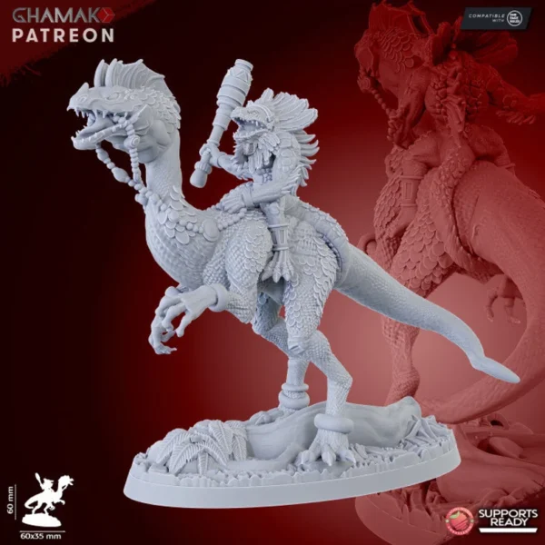 Parasauro Warlocks, by Ghamak compatible con wargames. - Imagen 6