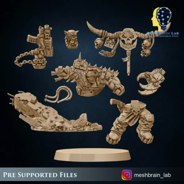 Ork Warboss with battle claw - Imagen 2