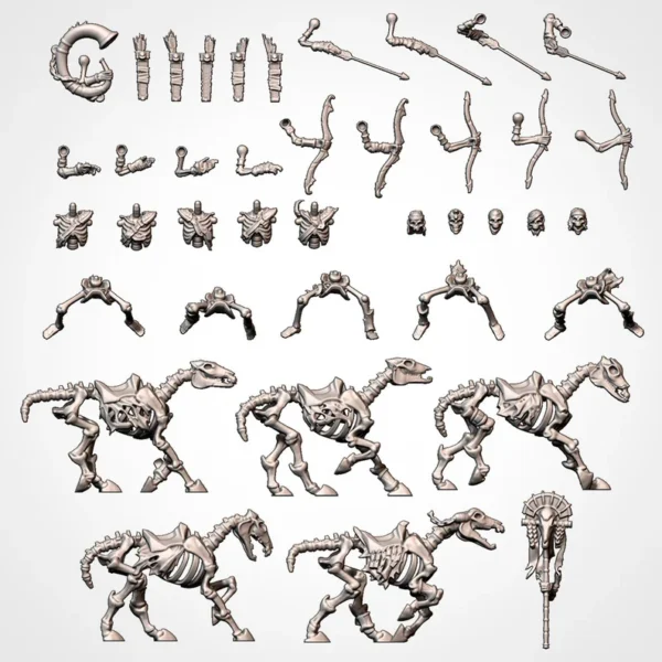 Light Skeletal Cavalry - Armies of the Sands | Txarli Factory - RPG - WARGAMES - ROL - Imagen 6