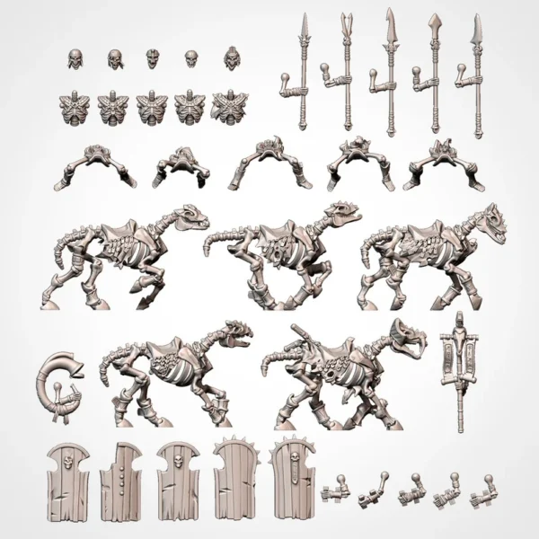 Heavy Skeletal Cavalry - Armies of the Sands | Txarli Factory - RPG - WARGAMES - ROL - Imagen 6