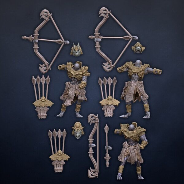 Shabtis Archers - Dragonlake miniatures - WARGAMES - ROL - Imagen 2