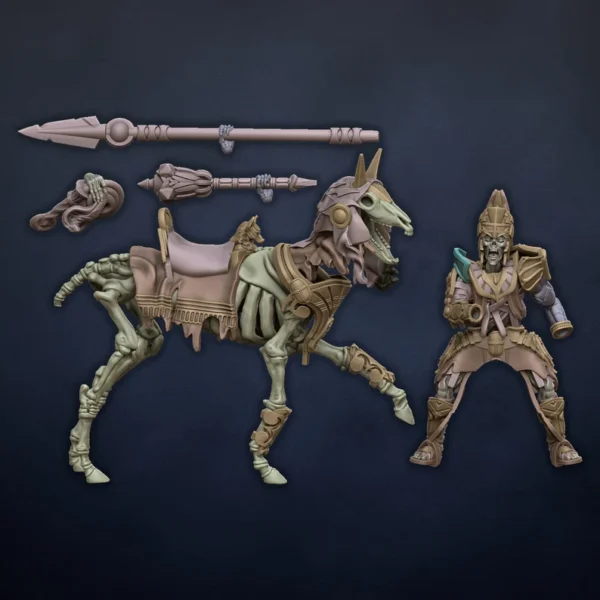 Tomb Architect on Horse - Undying Dynasties - Dragonlake Miniatures - RPG - WARGAMES - ROL - Imagen 4