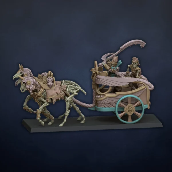 Pharaon on Chariot - Undying Dynasties - Dragonlake Miniatures - RPG - WARGAMES - ROL - Imagen 2