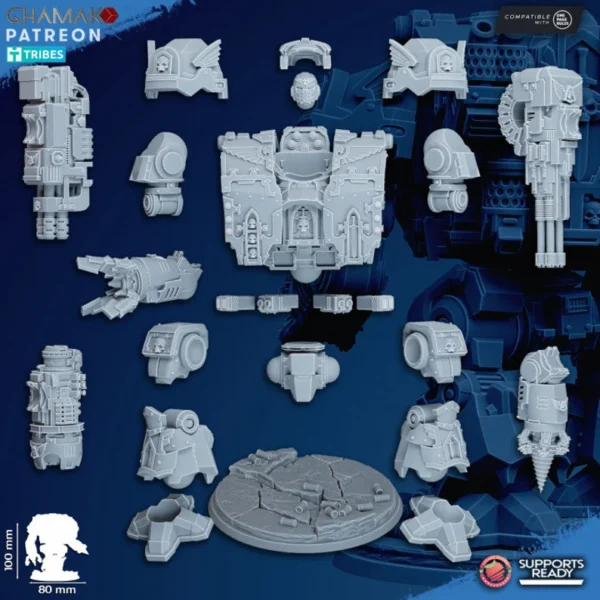 Dreadnought Vengeful Angels - Ghamak compatible con juegos de guerra de mesa - Imagen 4