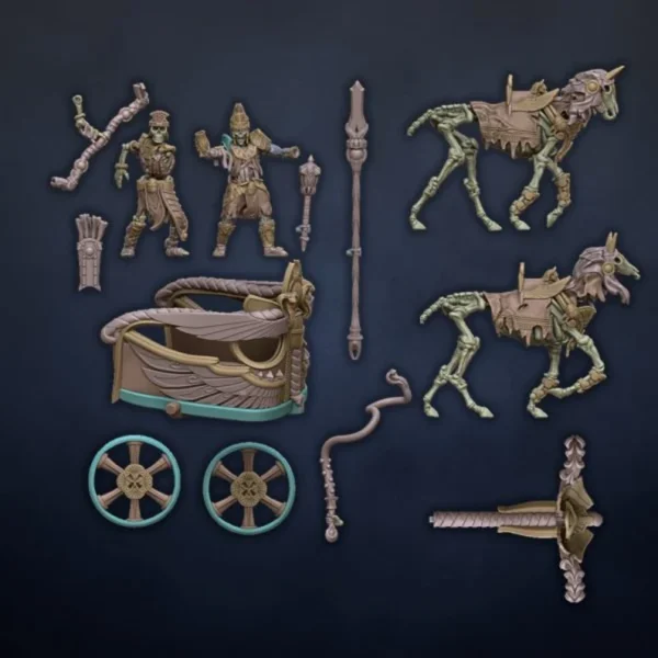 Tomb Architect on Chariot - Undying Dynasties - Dragonlake Miniatures - RPG - WARGAMES - ROL - Imagen 6