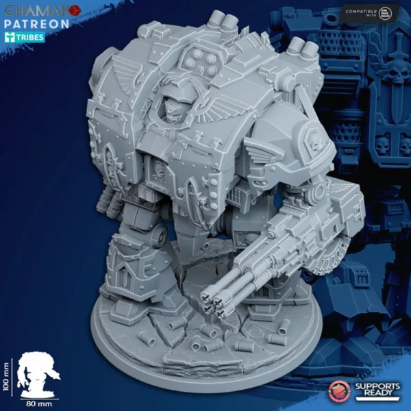 Dreadnought Vengeful Angels - Ghamak compatible con juegos de guerra de mesa - Imagen 7